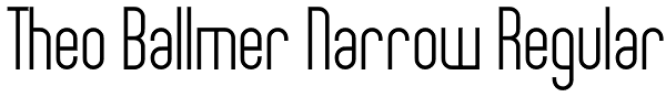 Theo Ballmer Narrow Regular Font