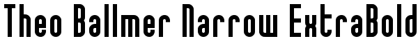 Theo Ballmer Narrow ExtraBold Font