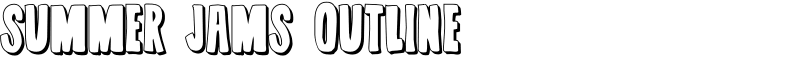 Summer Jams Outline Font