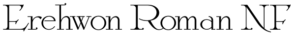 Erehwon Roman NF Font