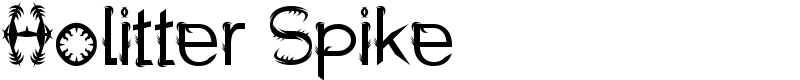 Holitter Spike Font