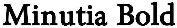 Minutia Bold Font