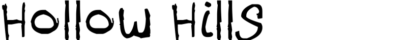 Hollow Hills Font