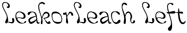 LeakorLeach Left Font