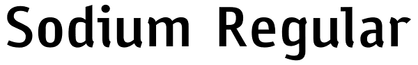 Sodium Regular Font