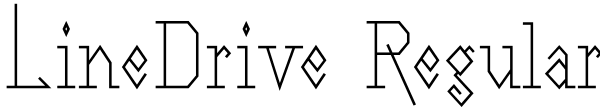 LineDrive Regular Font