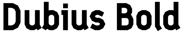 Dubius Bold Font