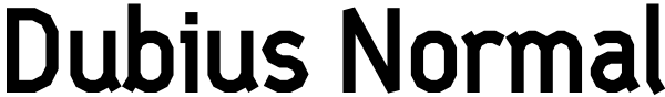 Dubius Normal Font