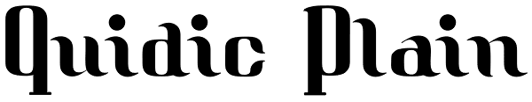 Quidic Plain Font