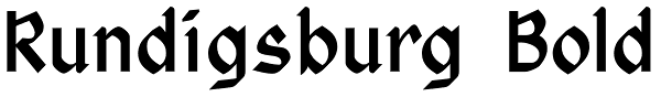 Rundigsburg Bold Font