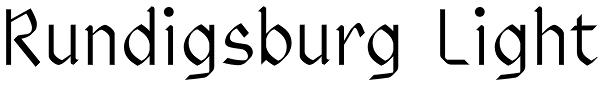 Rundigsburg Light Font