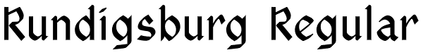 Rundigsburg Regular Font