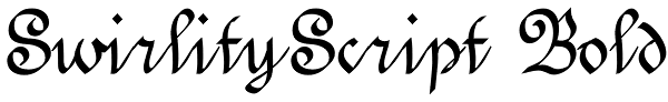 SwirlityScript Bold Font