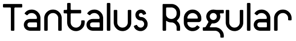 Tantalus Regular Font