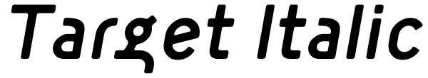 Target Italic Font