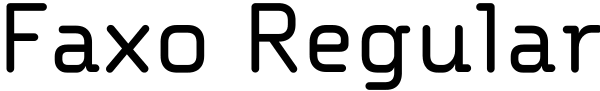 Faxo Regular Font