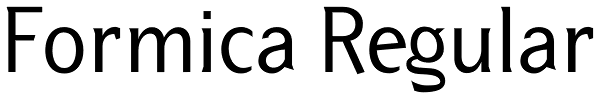 Formica Regular Font