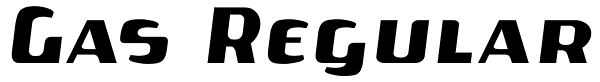 Gas Regular Font