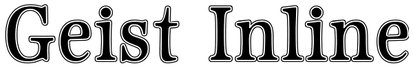 Geist Inline Font