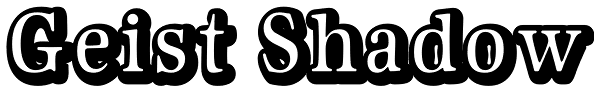 Geist Shadow Font