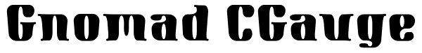 Gnomad CGauge Font