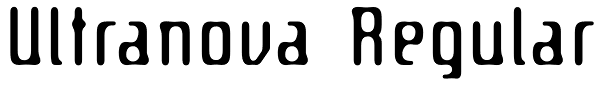 Ultranova Regular Font