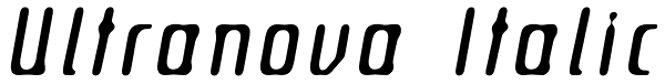 Ultranova Italic Font