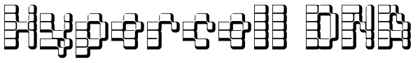 Hypercell DNA Font