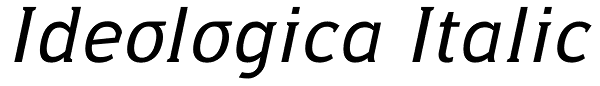 Ideologica Italic Font