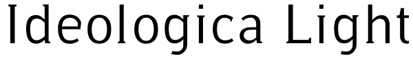 Ideologica Light Font