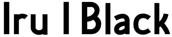 Iru 1 Black Font