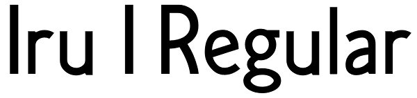 Iru 1 Regular Font