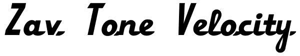 Zav Tone Velocity Font