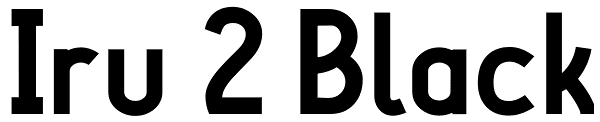 Iru 2 Black Font