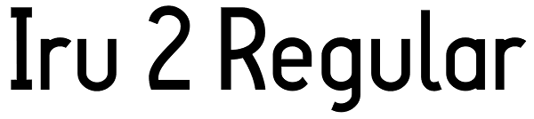 Iru 2 Regular Font