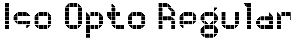 Iso Opto Regular Font