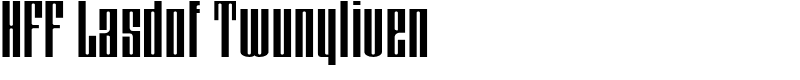 HFF Lasdof Twunyliven Font