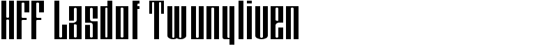 HFF Lasdof Twunyliven Font