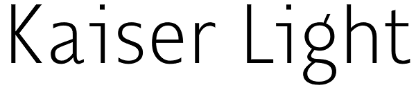 Kaiser Light Font