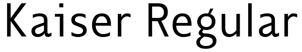 Kaiser Regular Font