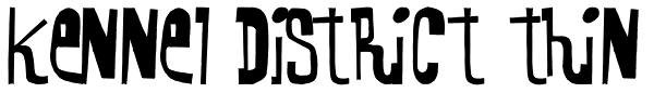 Kennel District Thin Font