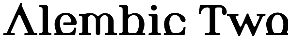 Alembic Two Font