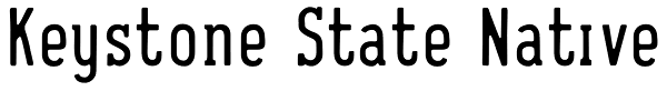 Keystone State Native Font