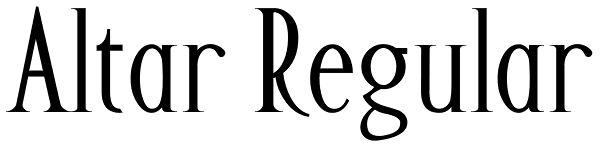 Altar Regular Font