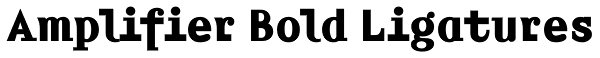 Amplifier Bold Ligatures Font