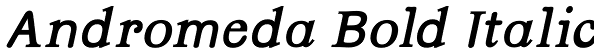 Andromeda Bold Italic Font