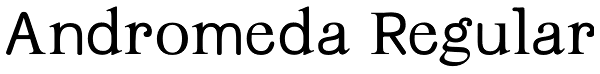 Andromeda Regular Font