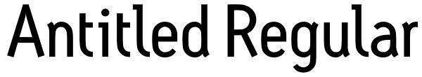 Antitled Regular Font