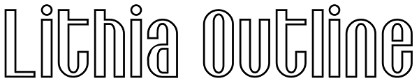 Lithia Outline Font