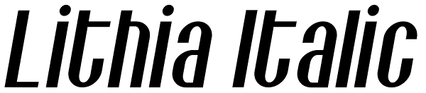 Lithia Italic Font